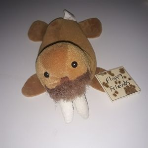 Walrus stuffed animal Wilbur vintage floppy friends toy baby kids gift learning
